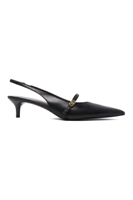 Sko med spetsig tå och slingback-rem