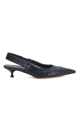 Blå Natt Slingback Skor