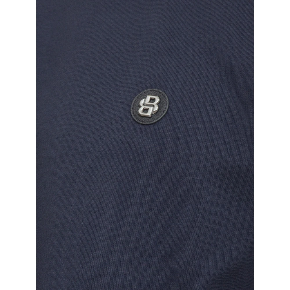 Hugo Boss Blauwe Sweatshirt Casual Urban Stijl Blue Heren