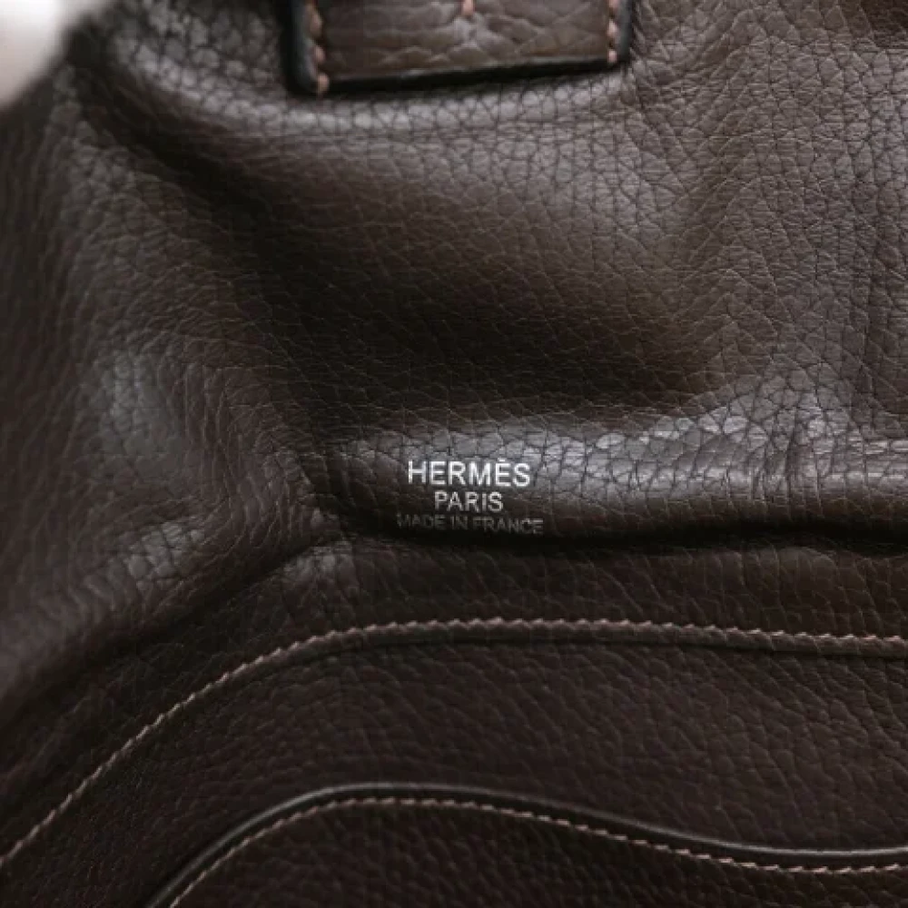 Hermès Vintage Pre-owned Fabric shoulder-bags Beige Dames