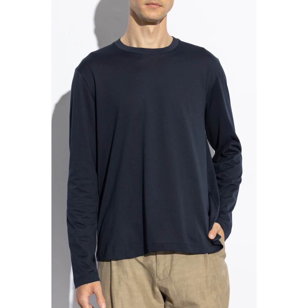 Brioni Lange mouwen T-shirt Blue Heren