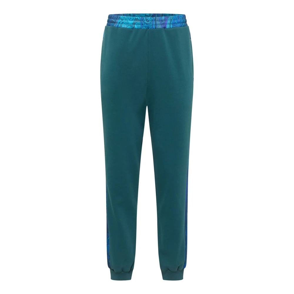 Carlo Colucci Men's Green Sweatpants, L, Tracksuit Pant - Retro Vibes