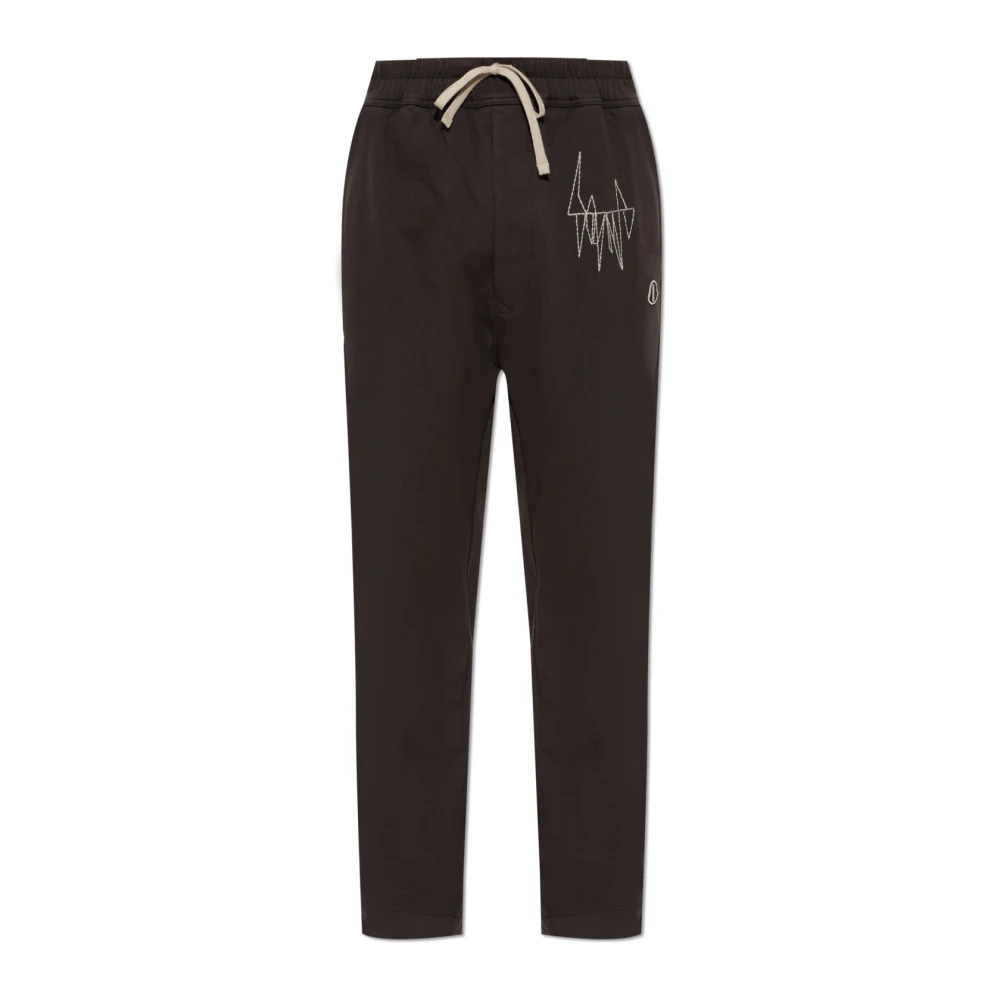 Rick Owens Unisex Marrone Drawstring Jogger