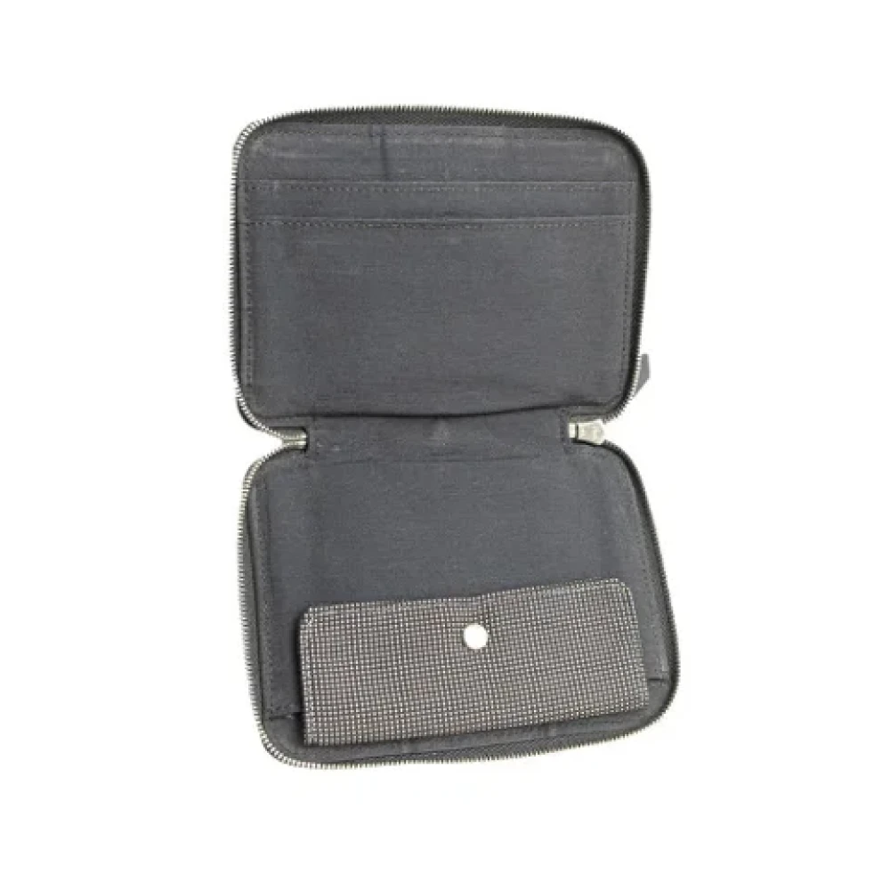 Hermès Vintage Pre-owned Canvas wallets Black Dames