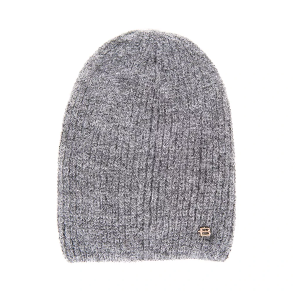 Baldinini Grå Vinter Mohair Beanie Mössa Gray, Dam