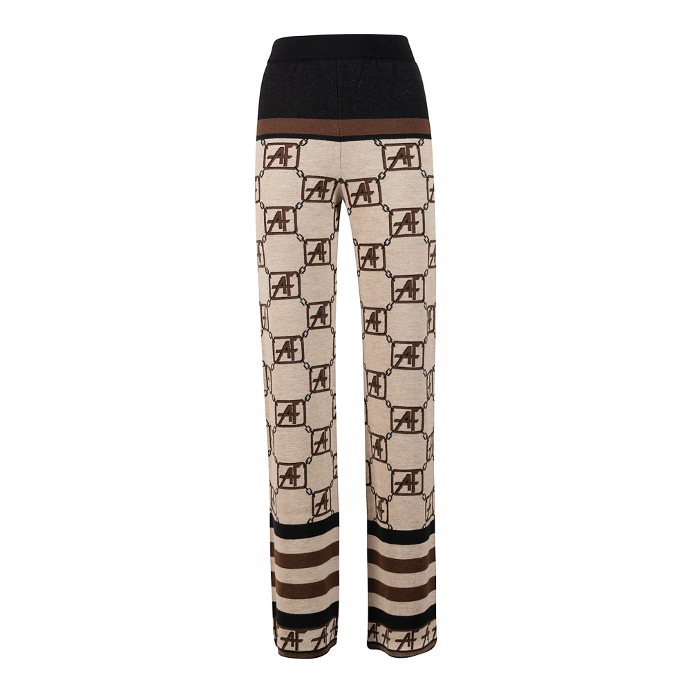 Trousers > Straight Trousers - - Alberta Ferretti - Modalova