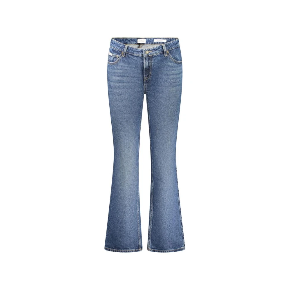 Guess Women's Blue Bootcut Jeans, W29 L32, Vintage Bootcut Cotton Jeans With 5 Pockets