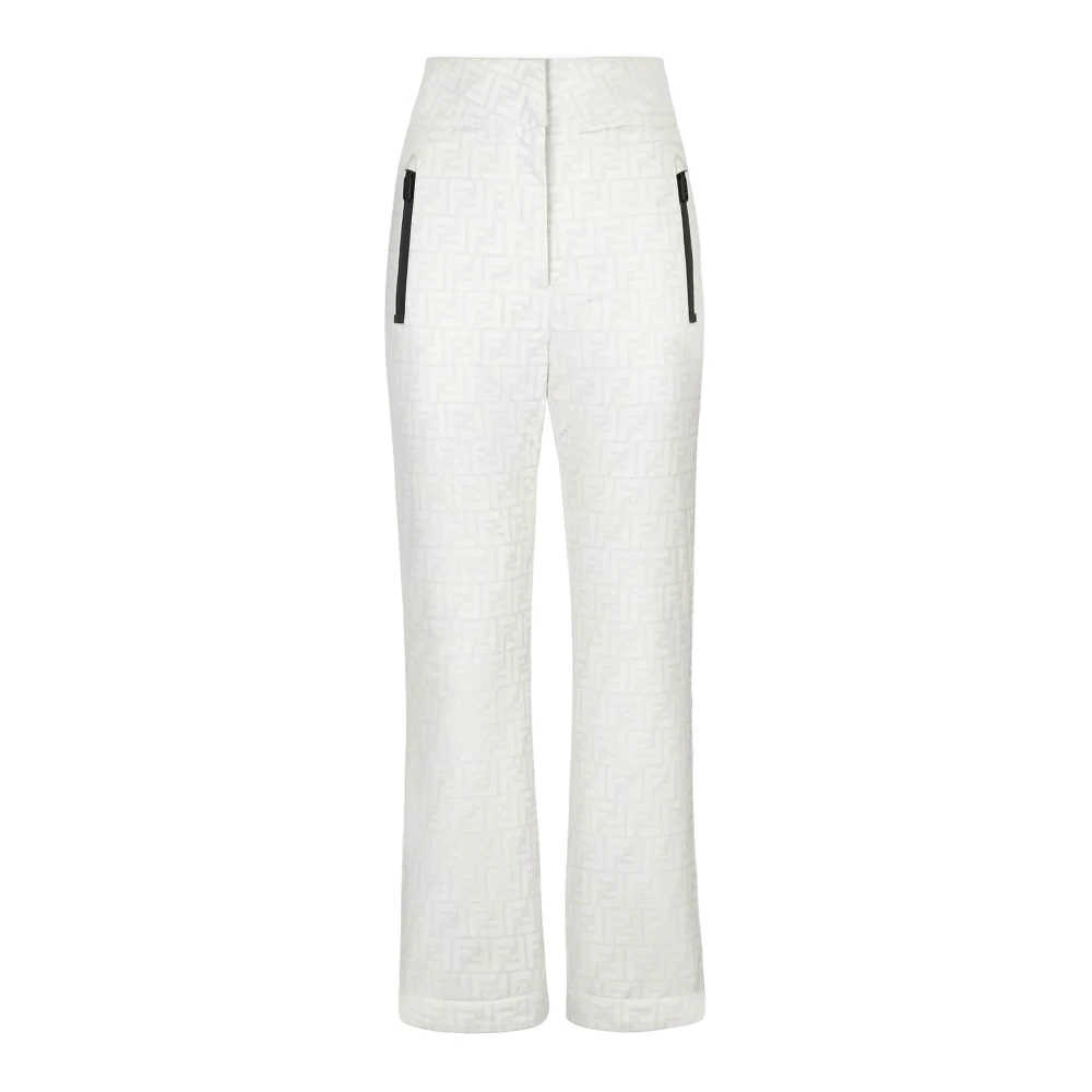 Fendi Logo FF Ski Broek White Dames