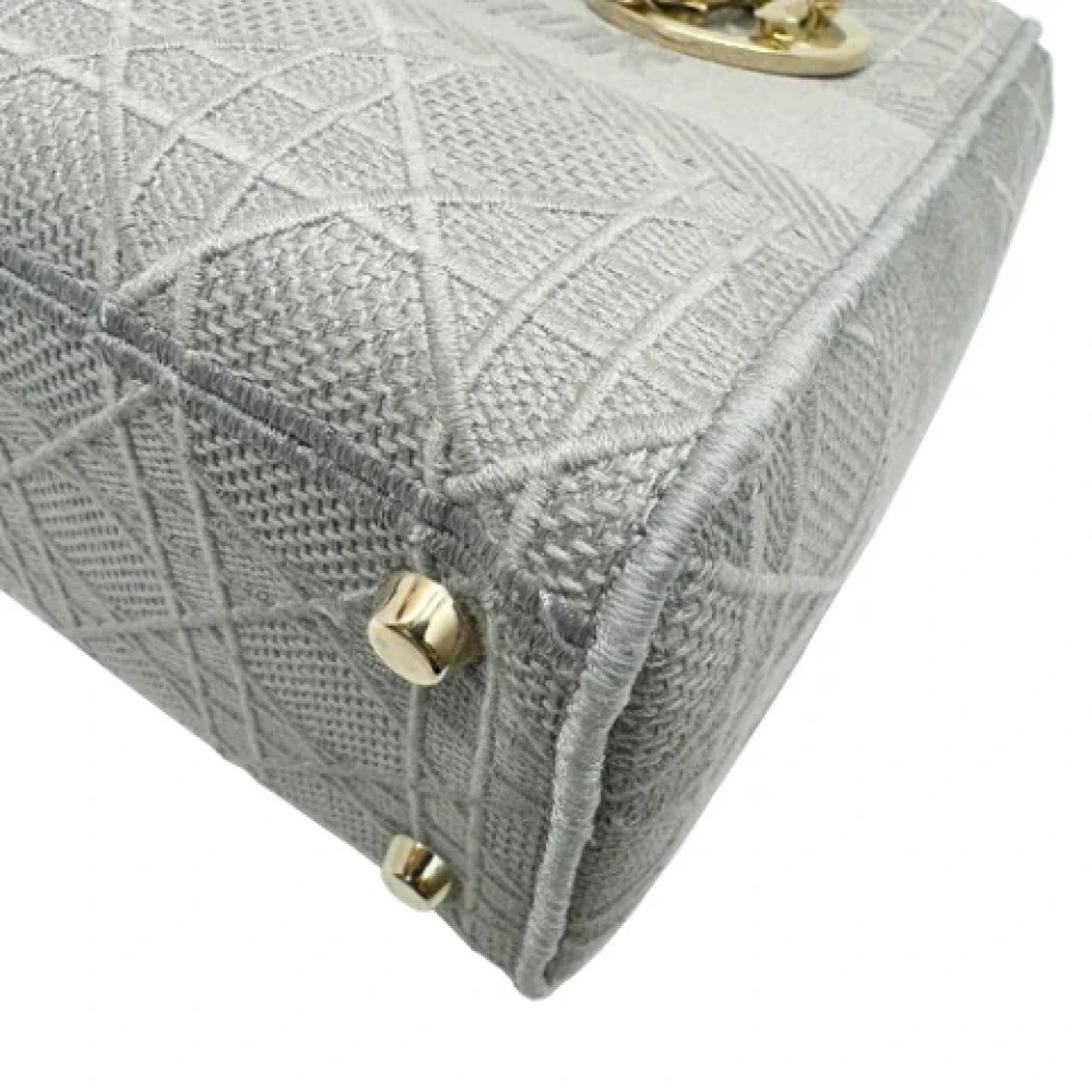 Dior Vintage Pre-owned Canvas dior-bags Gray Dames