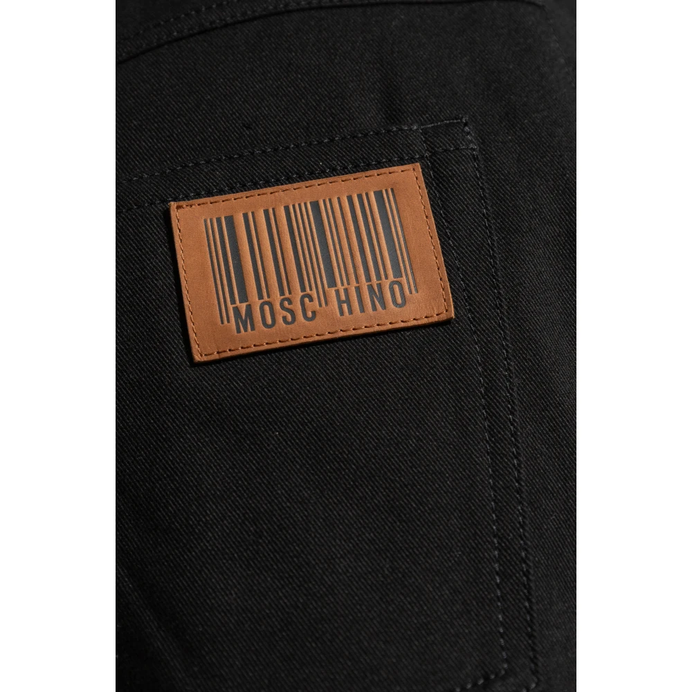 Moschino Wijde broek Black Heren