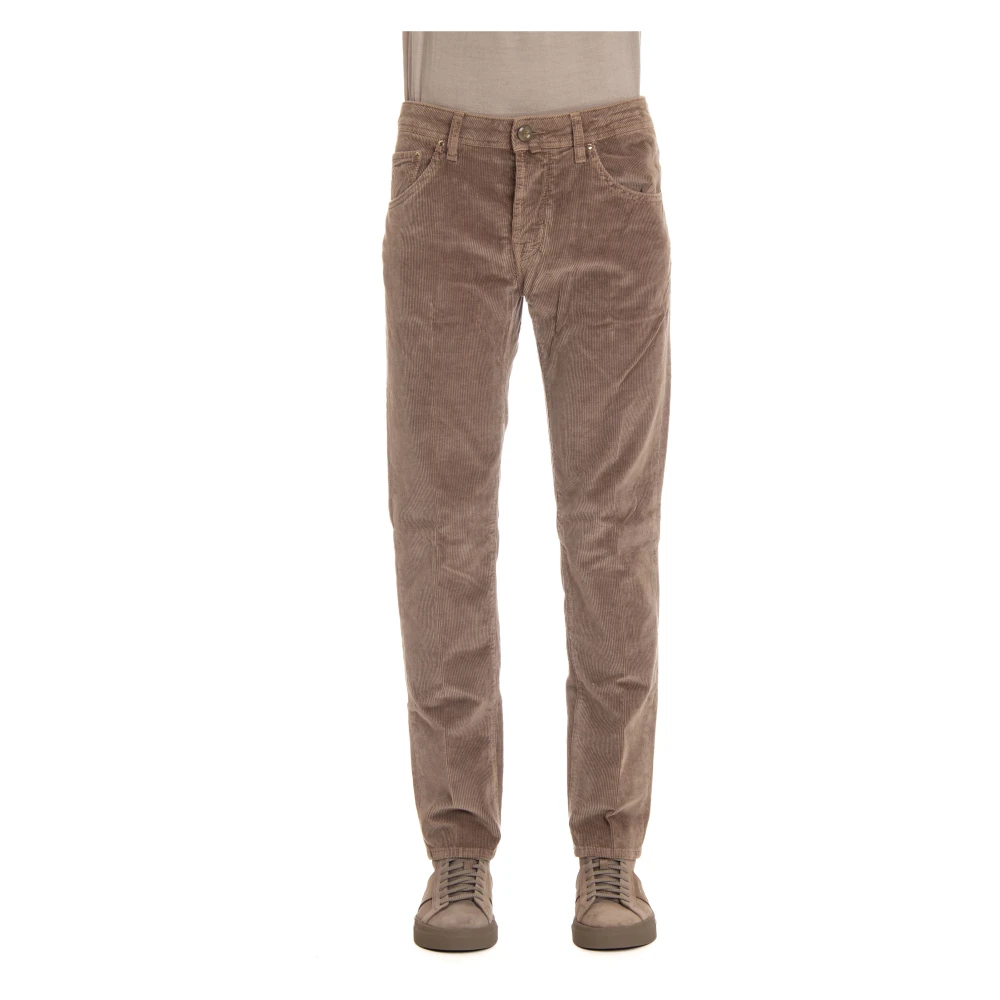 Jacob Cohën Luxe Duifgrijs 5-Pocket Broek Brown Heren