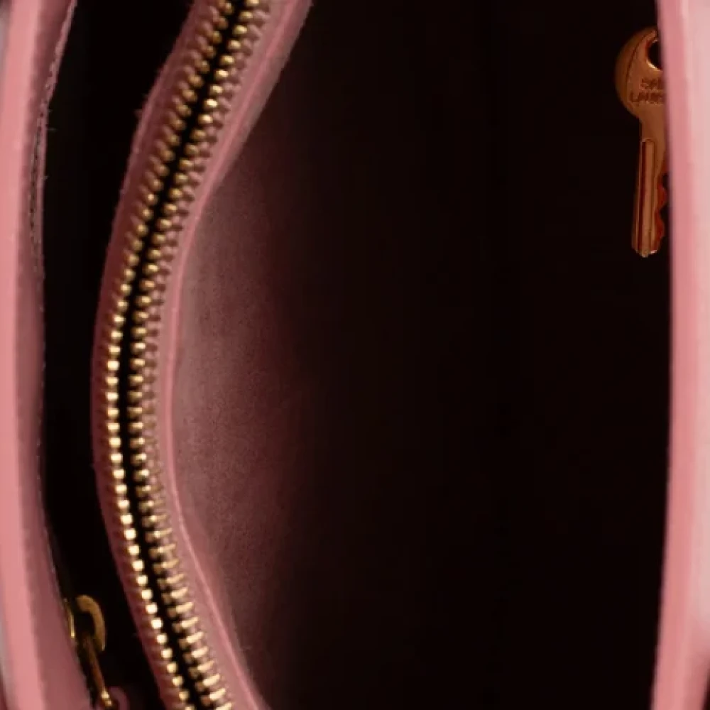 Yves Saint Laurent Vintage Pre-owned Leather handbags Pink Dames