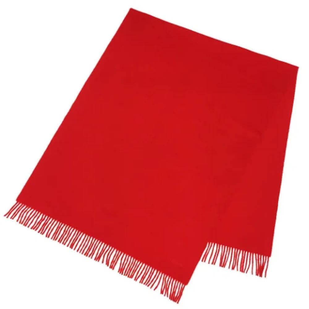 Hermès Vintage Pre-owned Cashmere scarves Red Dames