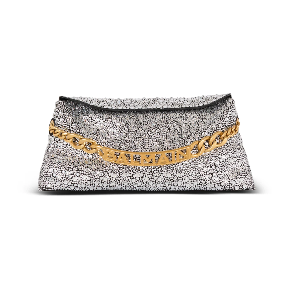 Balmain - Bags > Clutches - Gray - Balmain - Modalova