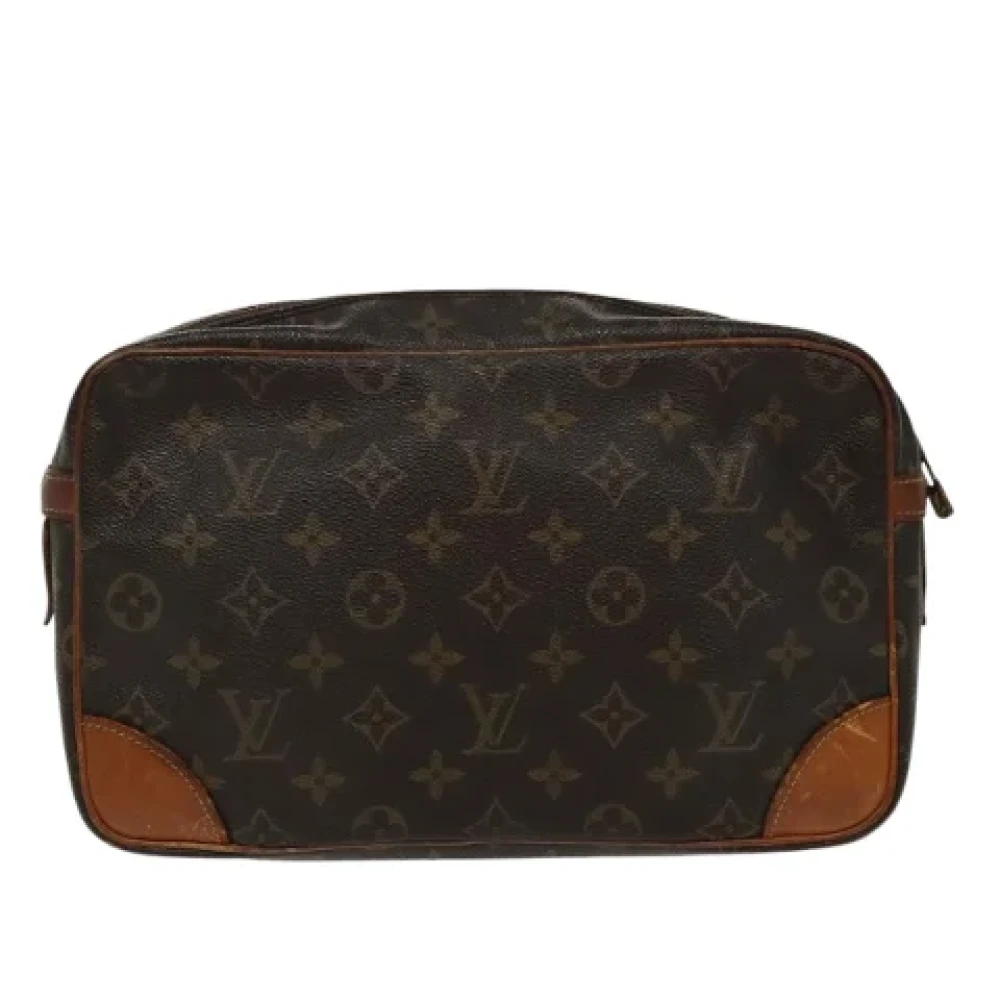 Louis Vuitton Vintage Pre-owned Canvas clutches Brown Dames
