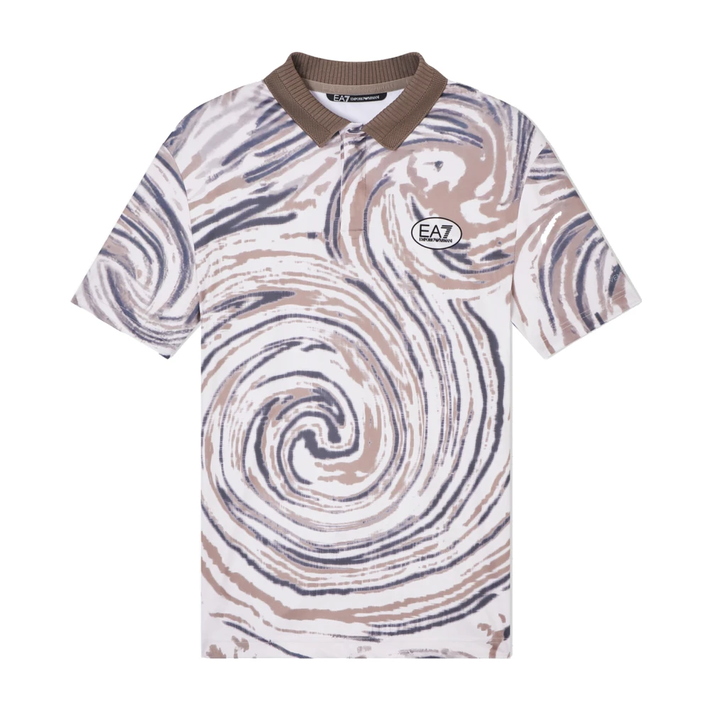 Emporio Armani Ea7 Mannelijk Multicolor Tops Heren, Veelkleurig, S, Ventus 7 Polo