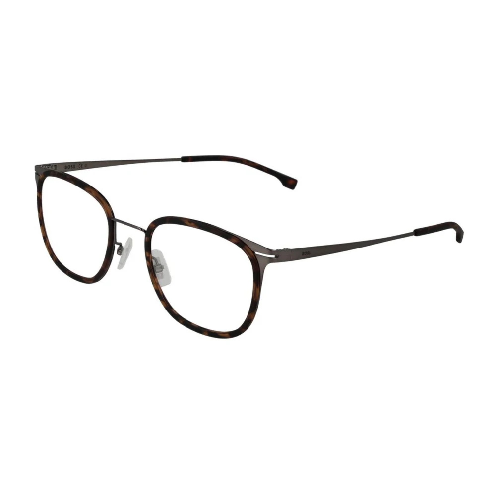 Hugo Boss Bruine Rechthoekige Optische Monturen voor Mannen Brown Heren