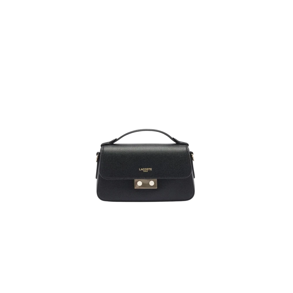 Lacoste Donna Nero Borsa A Tracolla Elysees Nf5099ph
