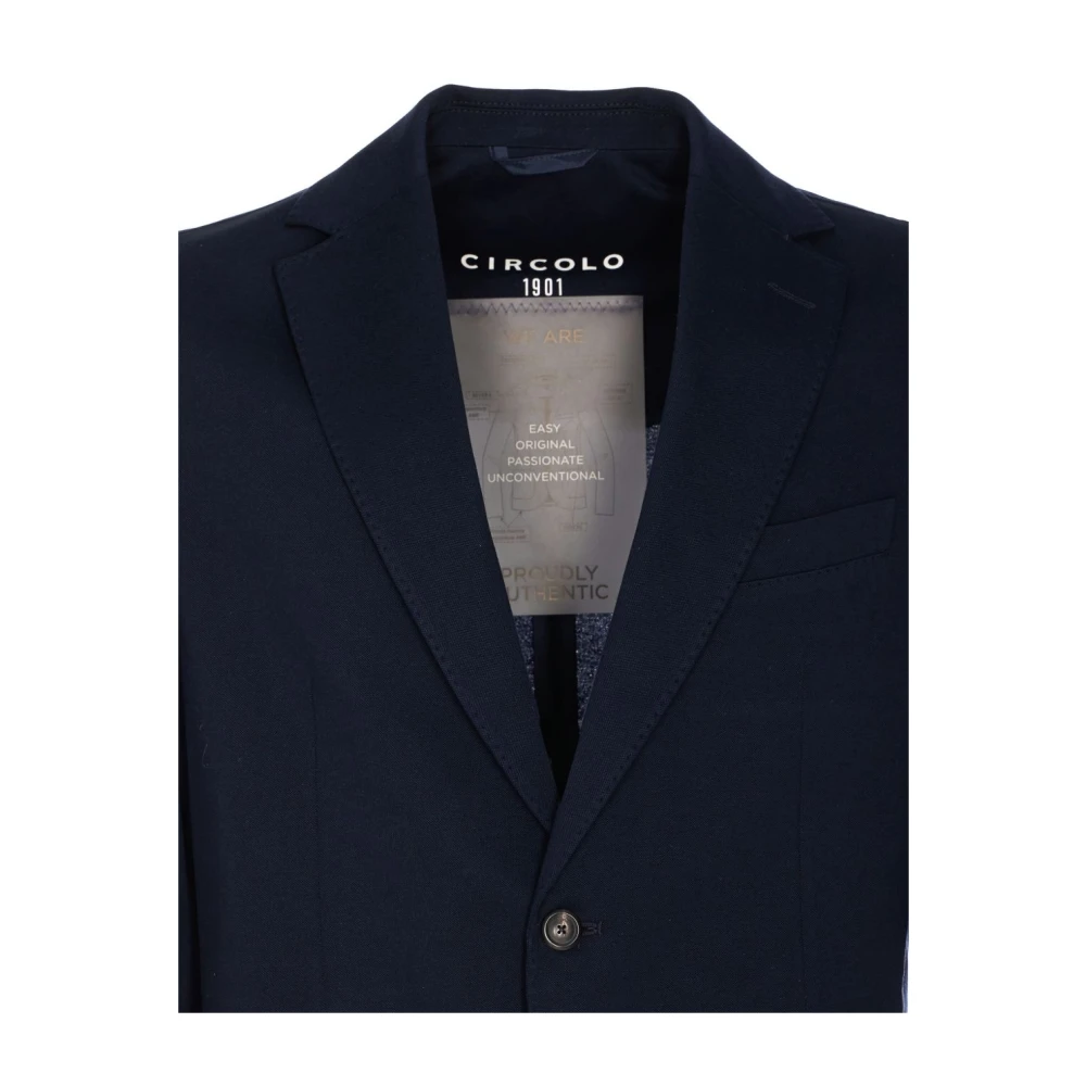 Circolo 1901 Blauw Klassiek Reversjasje Blue Heren