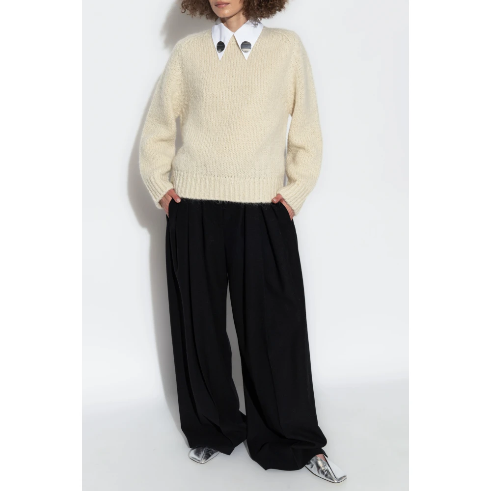 Jil Sander Geweven trui Beige Dames