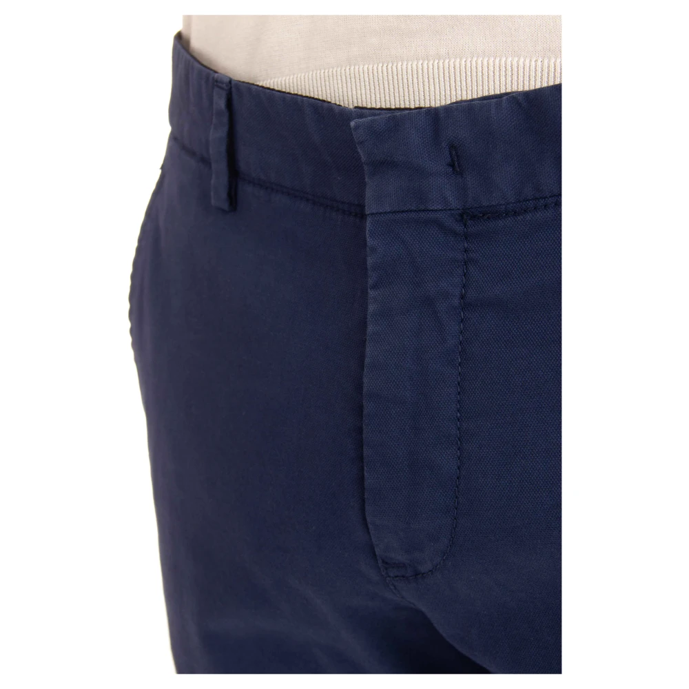 PT Torino Blauwe Katoenen Wonder Fit Broek Blue Heren