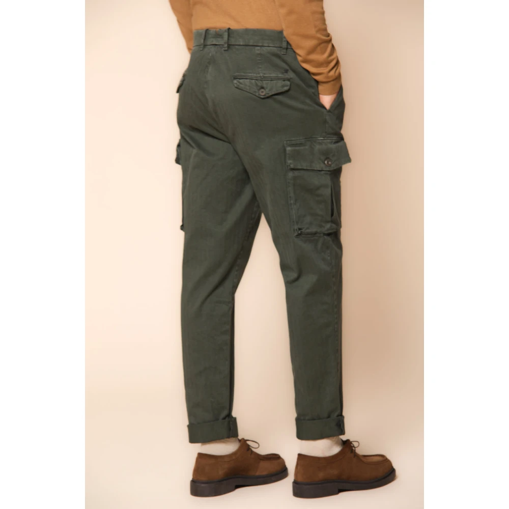 Mason's Cargo Broek met Relaxte Pasvorm Groen Biscuit Green Heren