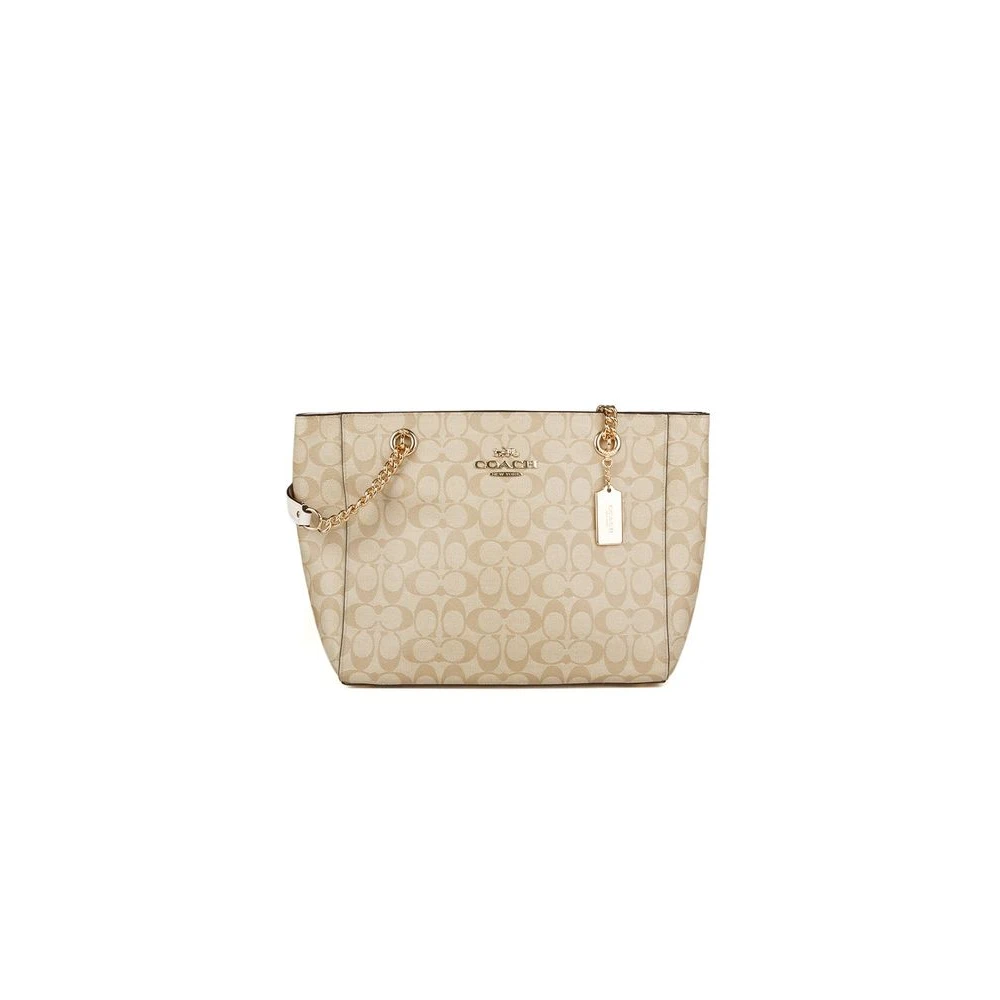 Coach Women's Beige Cammie Chain Tote - Shopping Bags - One Size - Bags