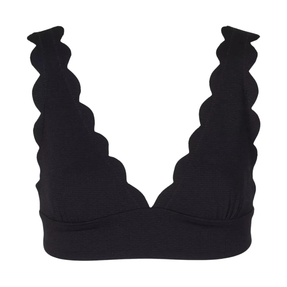 Marysia Women's Black Bikinis, M, Santa Clara Bikini Top