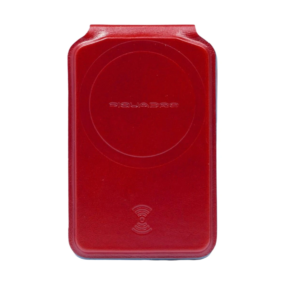 Piquadro Unisex Rood Accessoires One Size, Leer, Mag Safe Wallet Ac 6717B2r