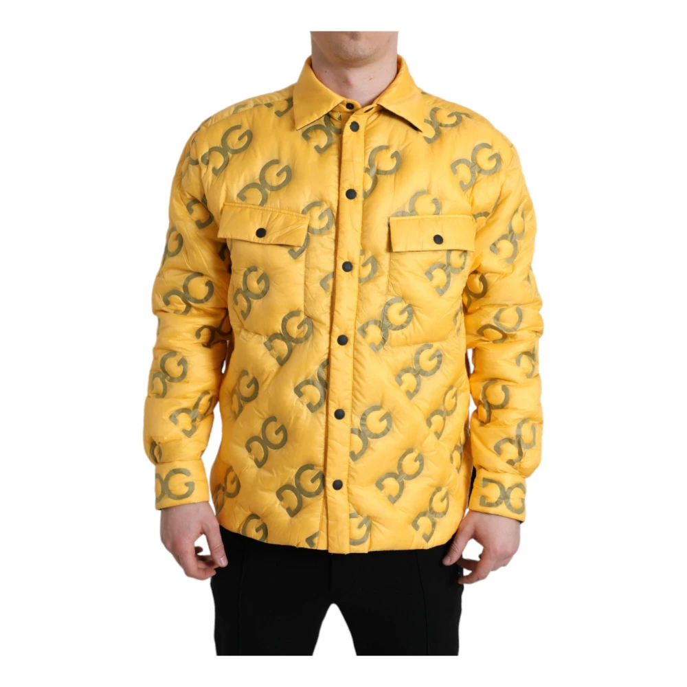 Dolce & Gabbana Winter Jackets Yellow Heren
