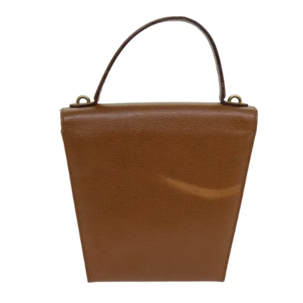 Dior Vintage Pre-owned Leather dior-bags Brown Dames