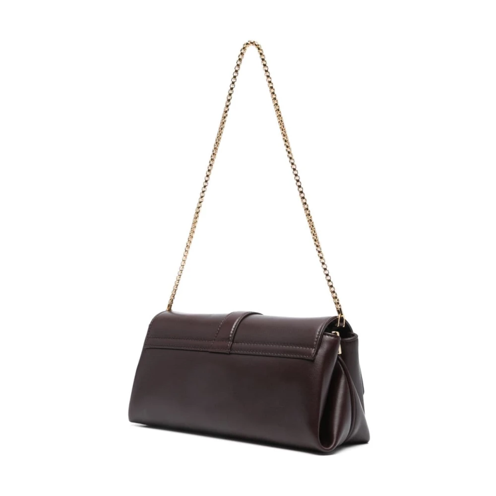 Salvatore Ferragamo Bruin Kalfsleer Flap Schoudertas Brown Dames