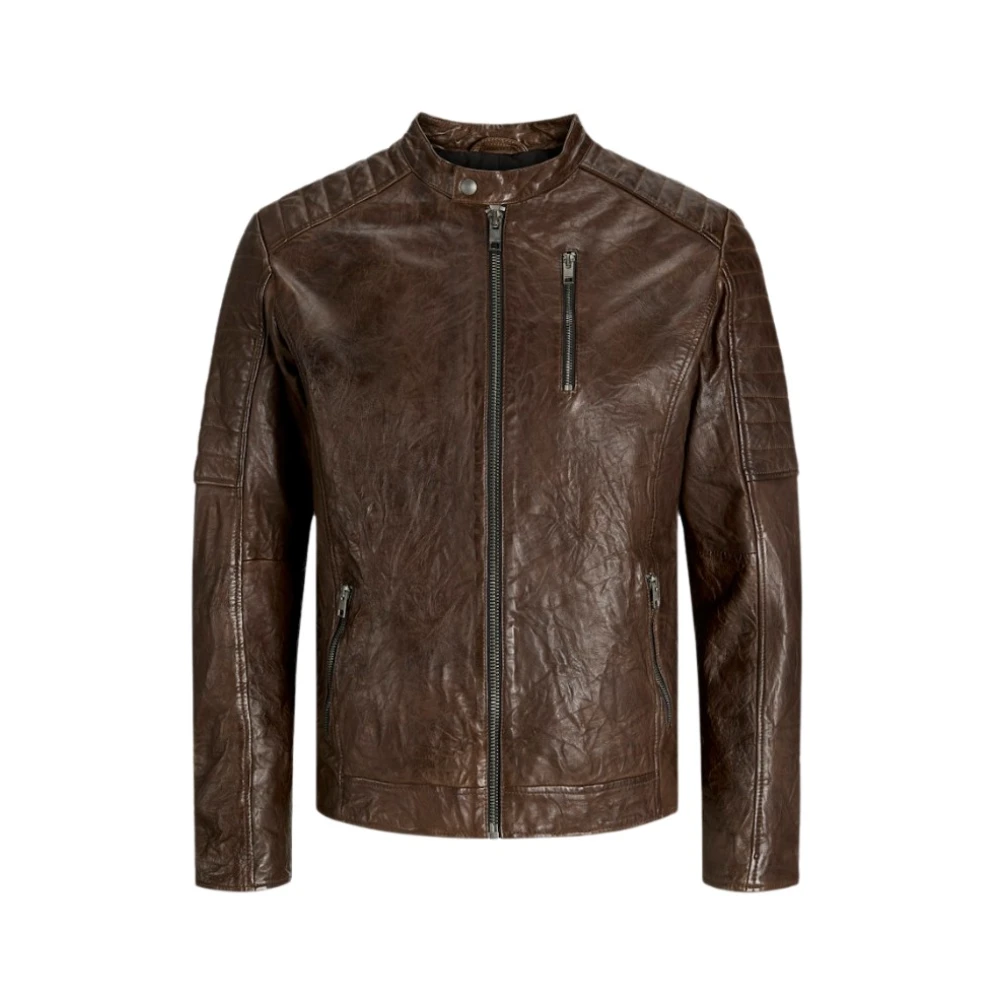 jack & jones Leren jas Brown Heren