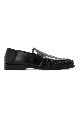 Läder loafers skor
