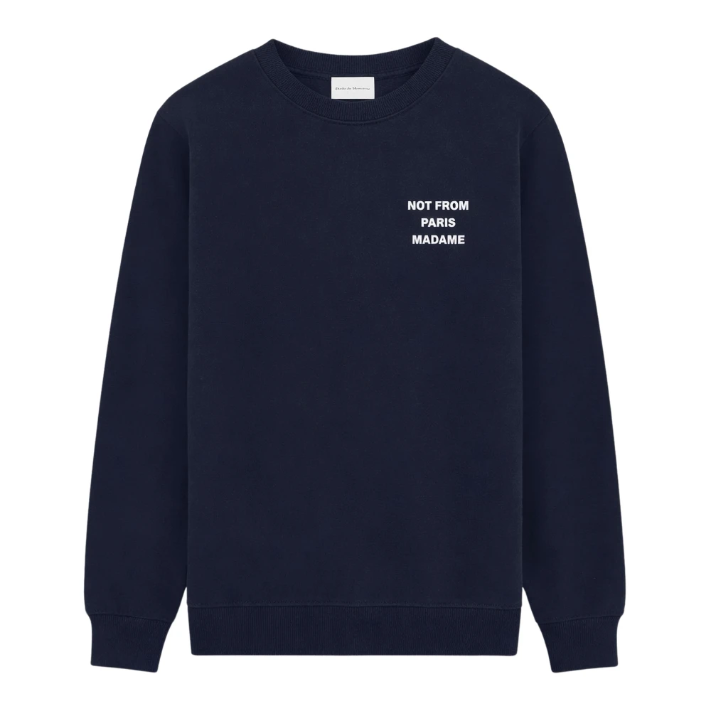 Drole De Monsieur Blue Sweatshirts, Male, Xl, Le Sweatshirt Slogan