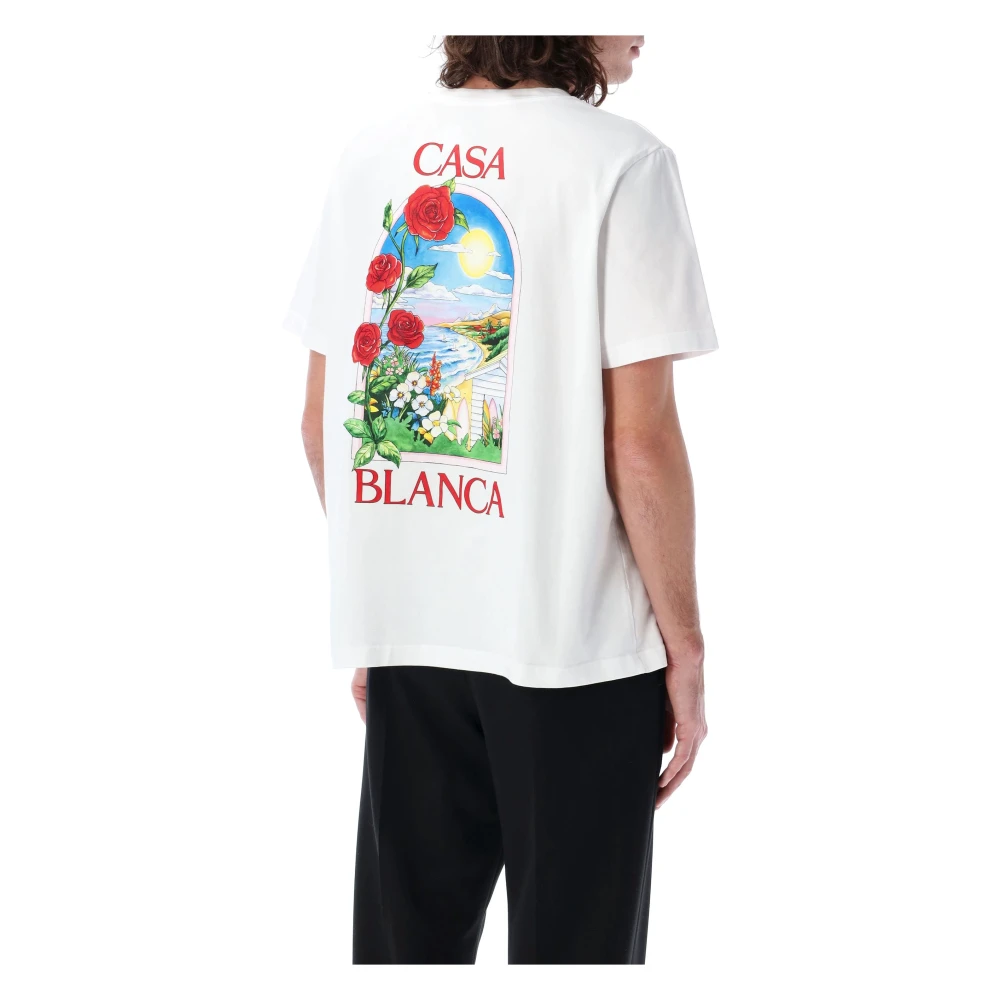 Casablanca Gedrukt T-shirt voor LA Days White Heren