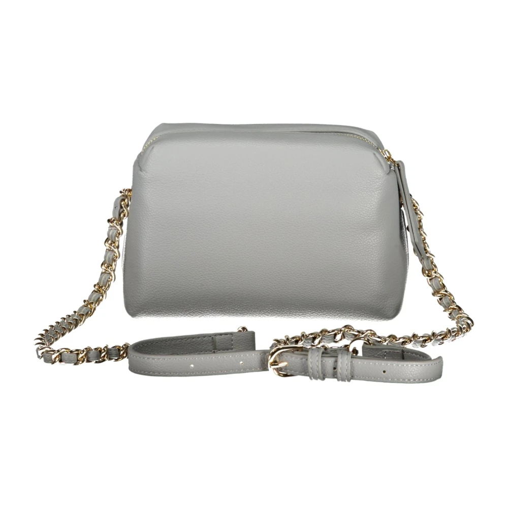 Valentino by Mario Valentino Grijze Schoudertas met Ketting en Rits Gray Dames