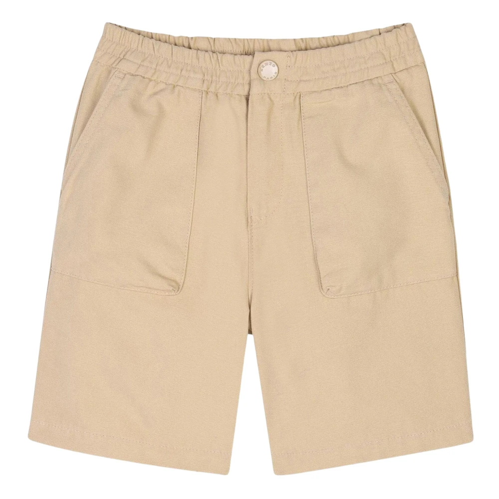 Kenzo Boys Beige Shorts, 12 Y, Sunflower Bermuda Shorts In