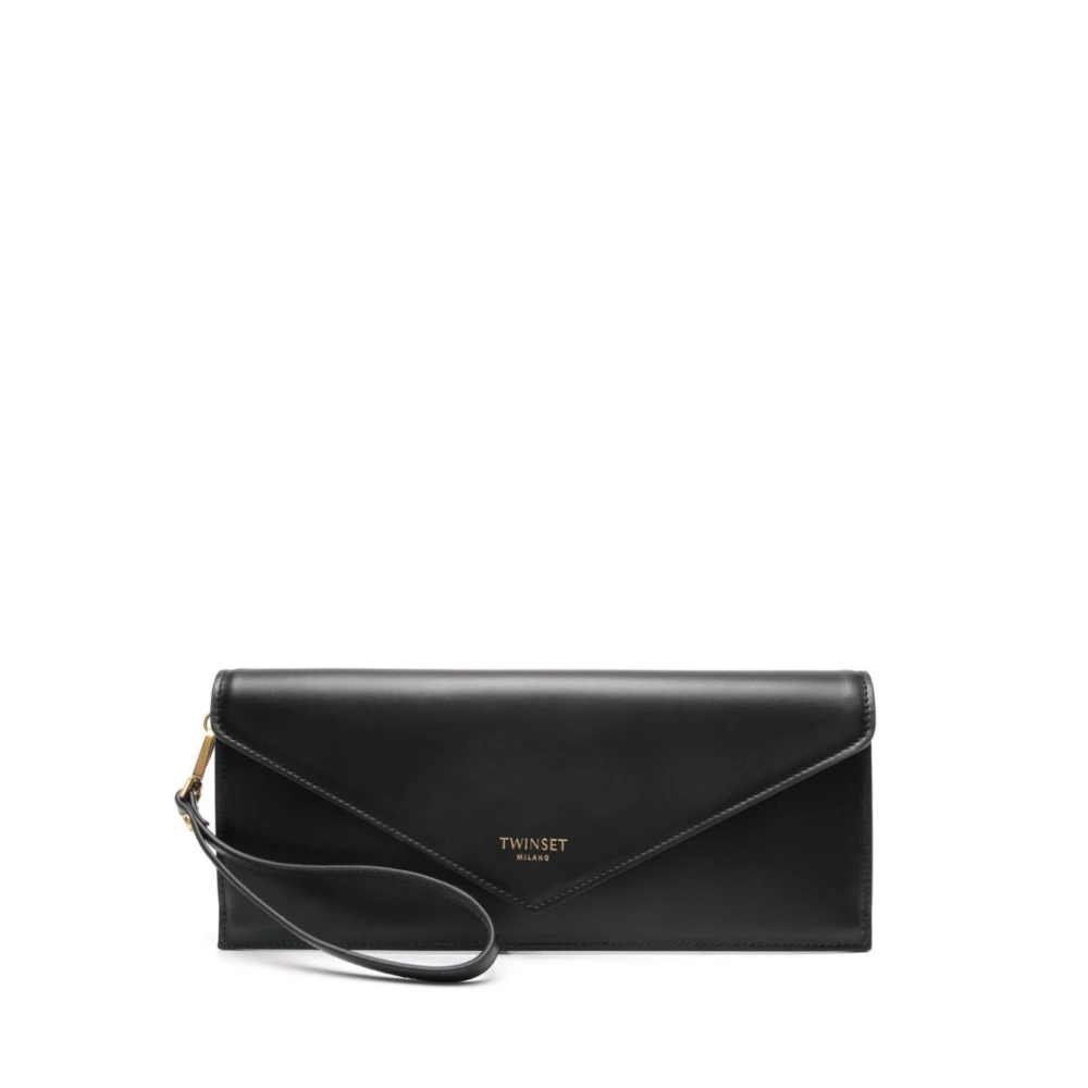 Twinset Zwarte Clutch voor Moderne Vrouw Black Dames