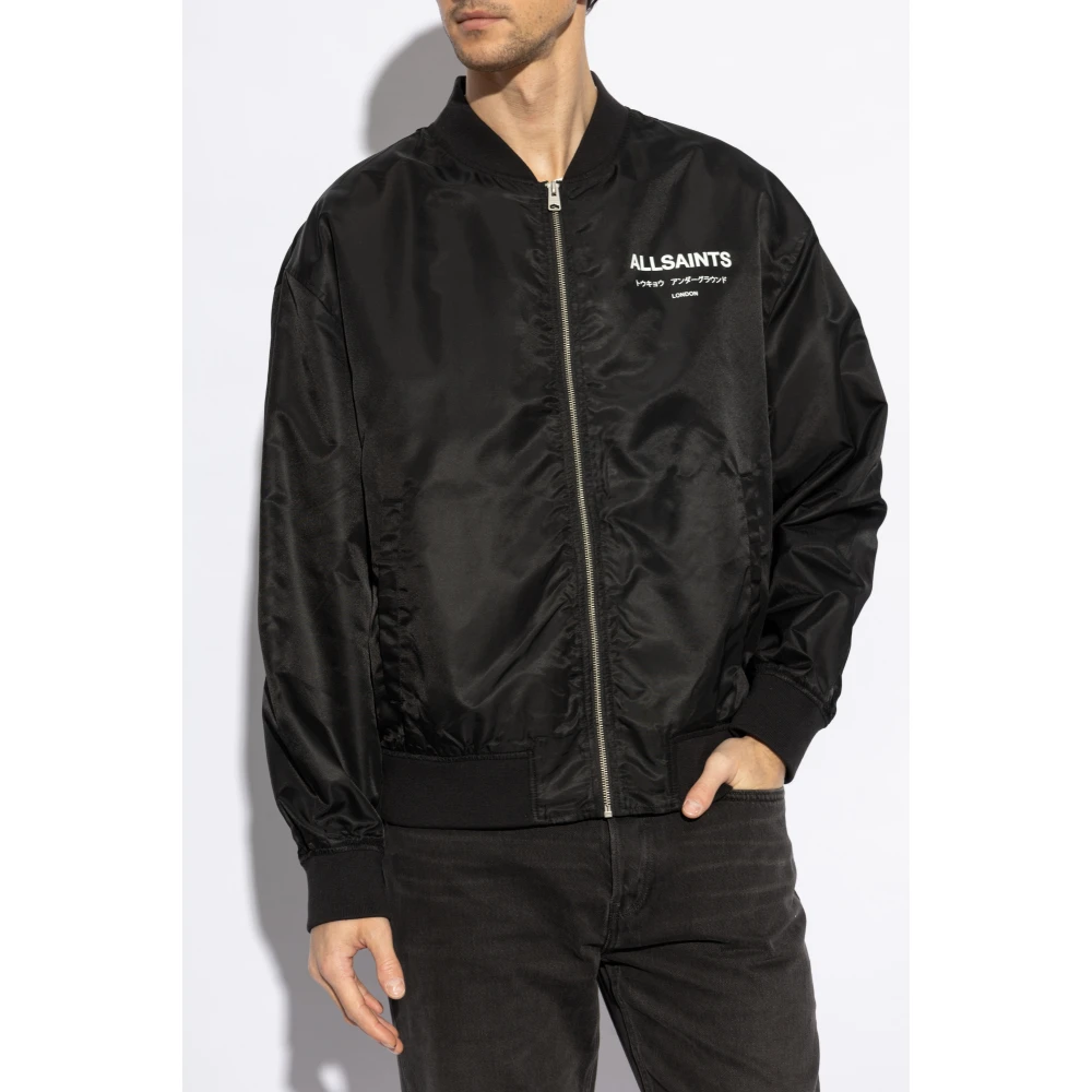 AllSaints Underground Bomberjack Black Heren