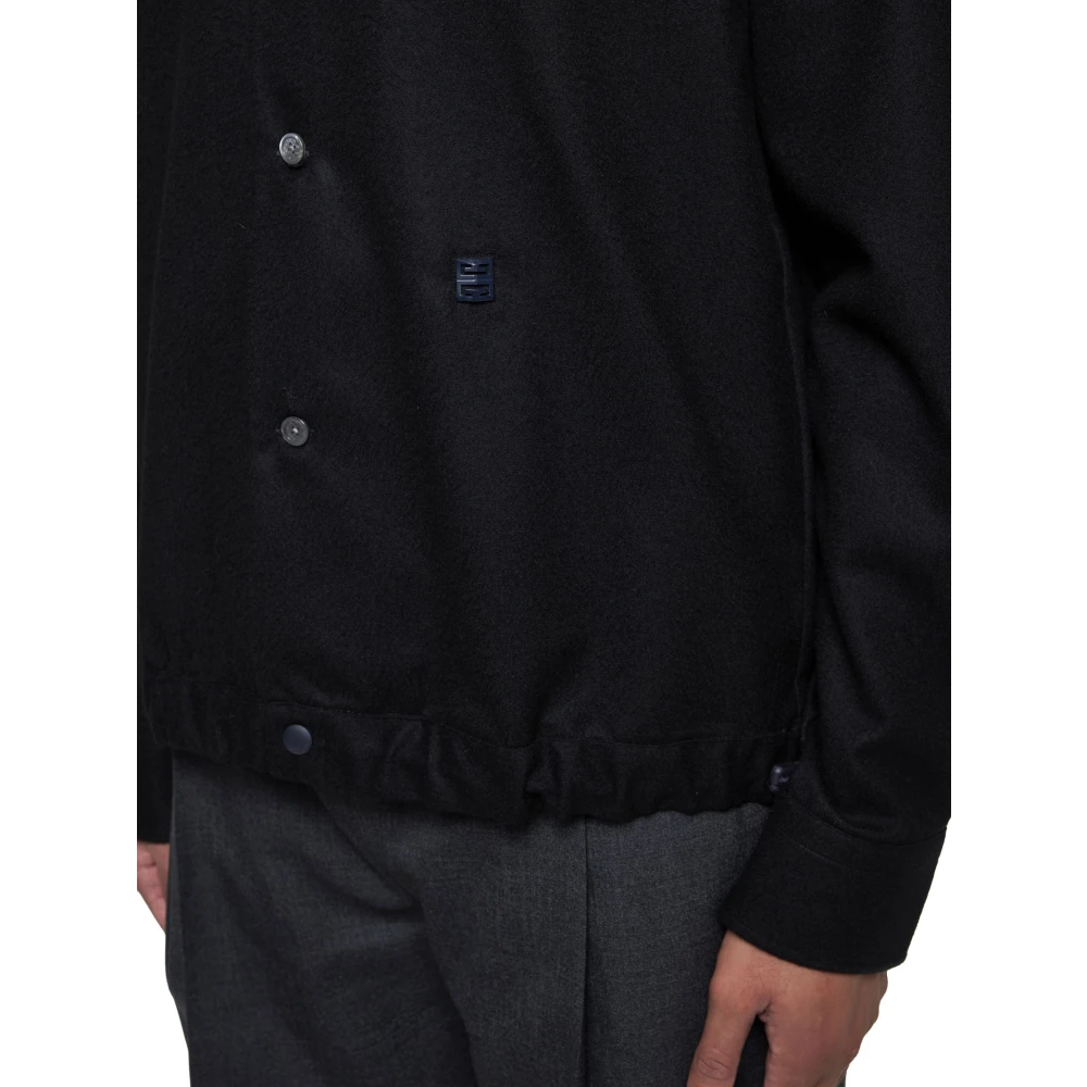 Givenchy Overshirt van wol met 4G-detail Black Heren