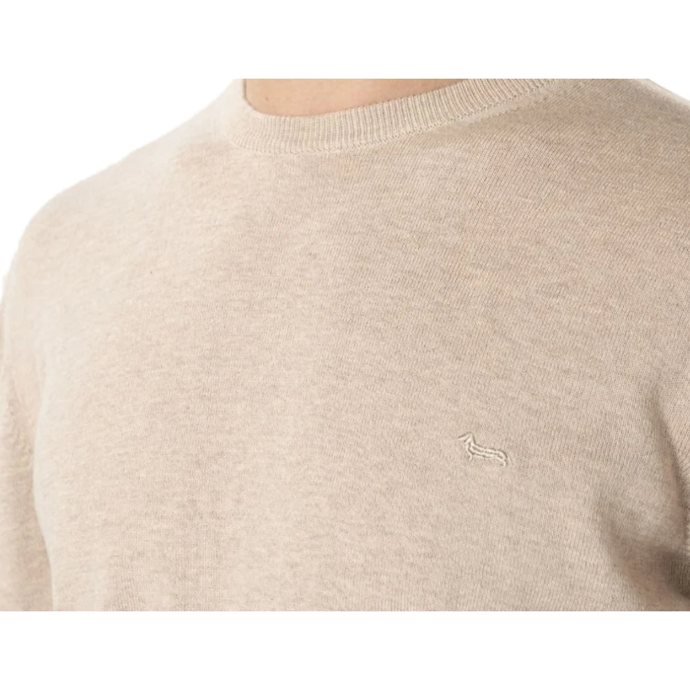 Harmont & Blaine Beige Sweater met Ribbed Trims Beige Heren