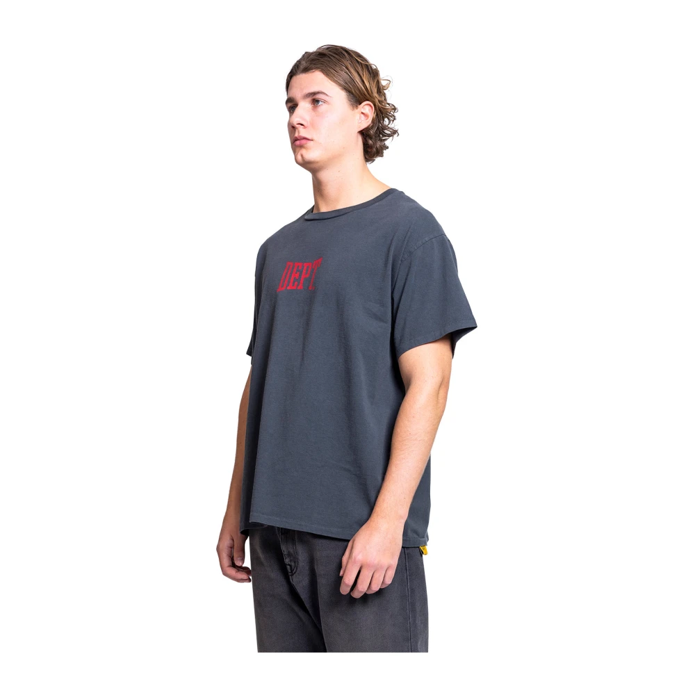 Gallery Dept. Vintage Zwart Gym Logo Tee Gray Heren