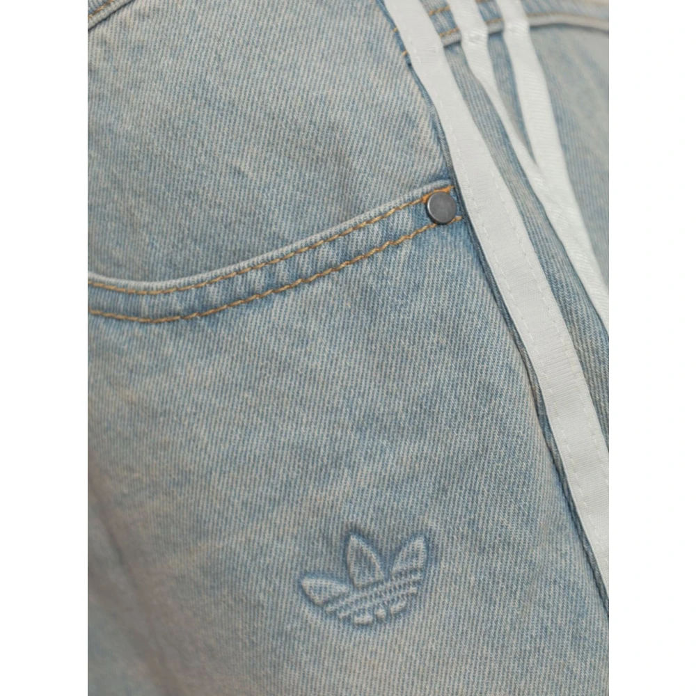 Adidas Denim Rok met Strepen Blue Dames