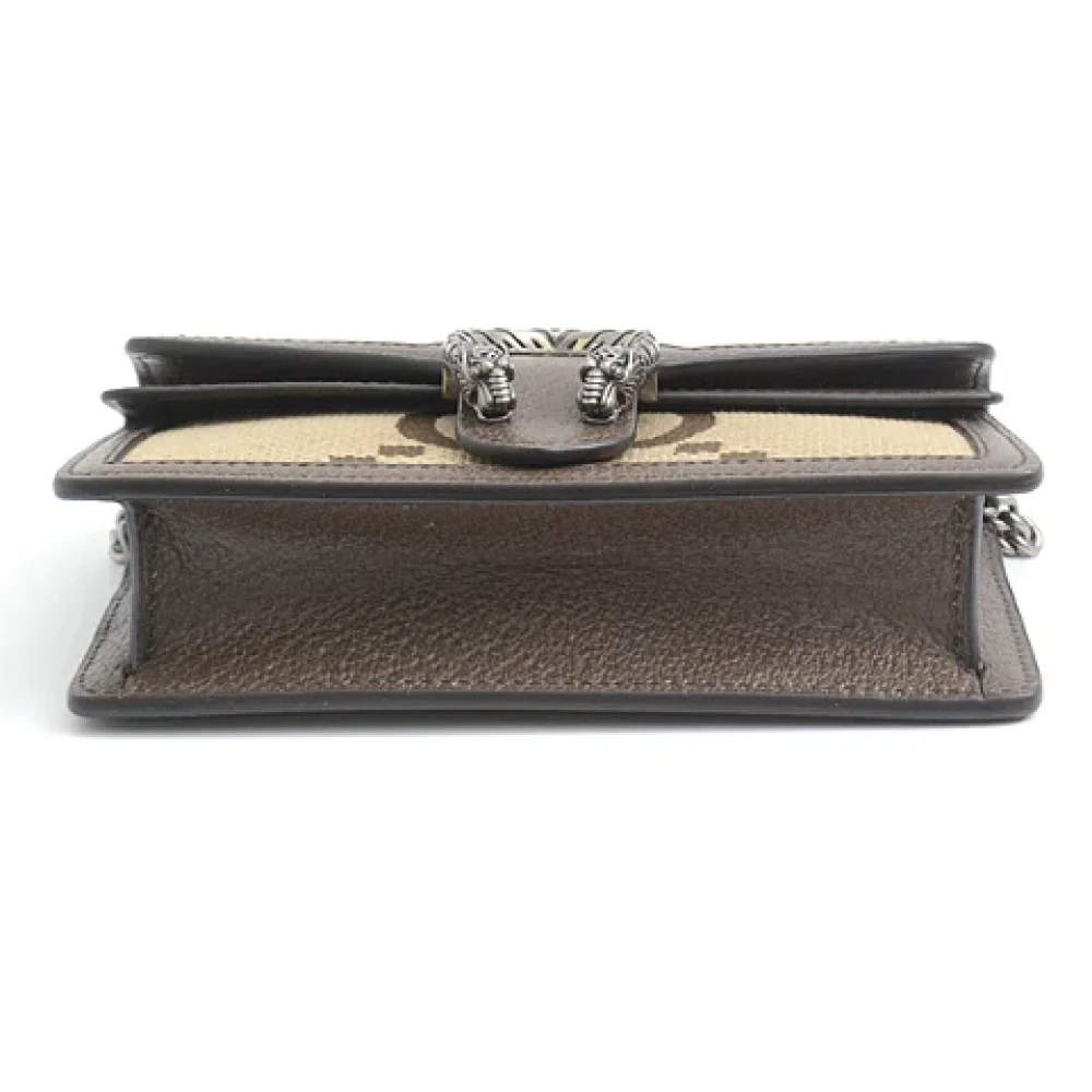 Gucci Vintage Pre-owned Canvas gucci-bags Beige Dames