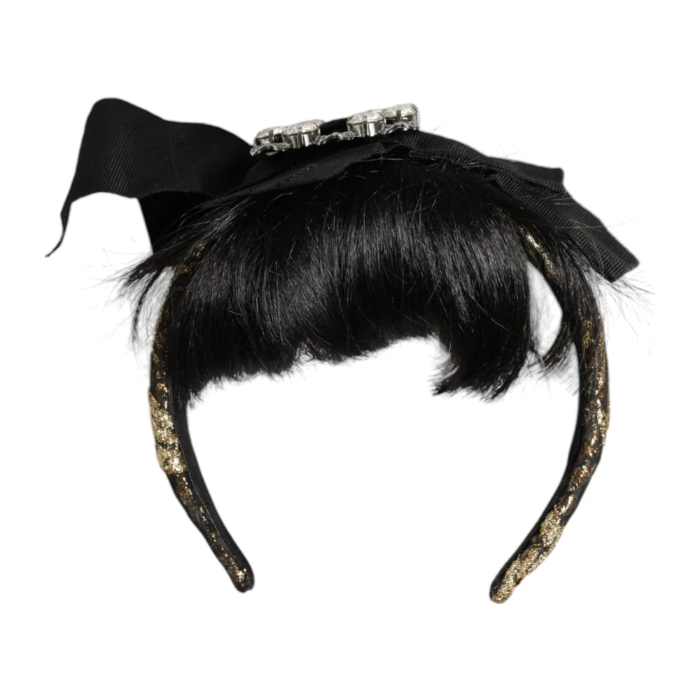 Dolce & Gabbana Mujer Negro - Diadema De Cristal Multicolor - Accessories - One Size