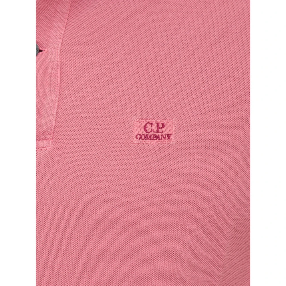 C.P. Company Klassiek Poloshirt in Diverse Kleuren Pink Heren