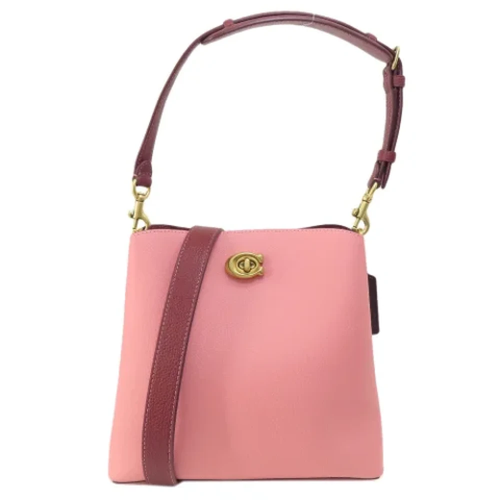 Coach Pre-owned Fabric handbags Pink Dames