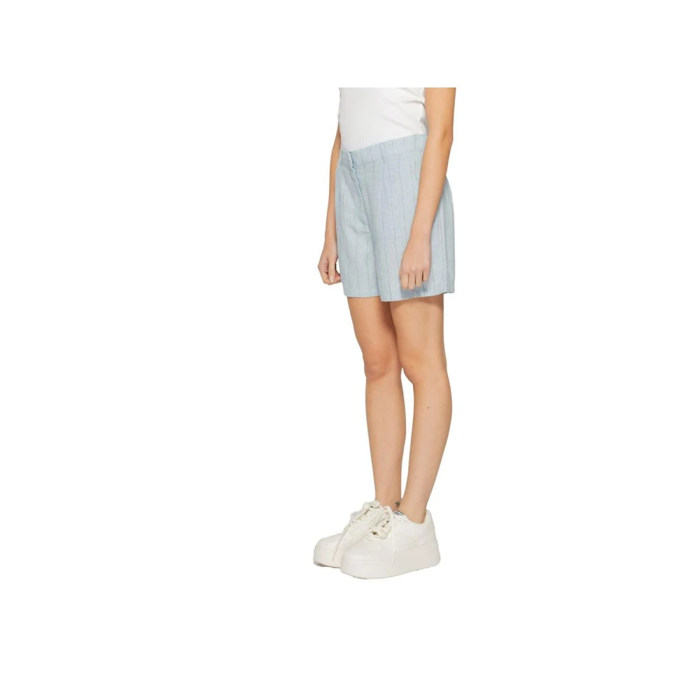 Vero Moda Lichtblauwe Linnen Zomer Shorts Blue Dames