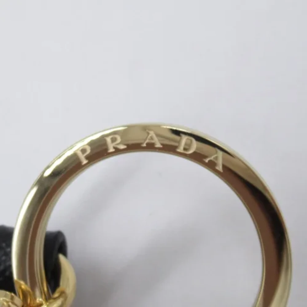 Prada Vintage Pre-owned Leather key-holders Black Heren